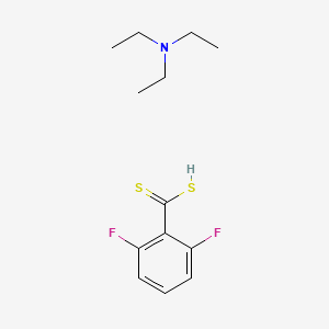 molecular formula C13H19F2NS2 B2447474 N,N-二乙基乙胺；2,6-二氟苯甲二硫代酸 CAS No. 1078611-27-4
