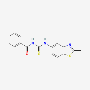 N-((2-methylbenzo[d]thiazol-5-yl)carbamothioyl)benzamide