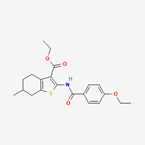 Ethyl 2-(4-ethoxybenzamido)-6-methyl-4,5,6,7-tetrahydrobenzo[b]thiophene-3-carboxylate