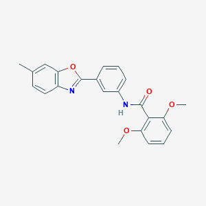 2,6-dimethoxy-N-[3-(6-methyl-1,3-benzoxazol-2-yl)phenyl]benzamide