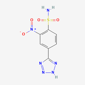 molecular formula C7H6N6O4S B2447523 2-硝基-4-(1H-1,2,3,4-四唑-5-基)苯-1-磺酰胺 CAS No. 1909316-08-0