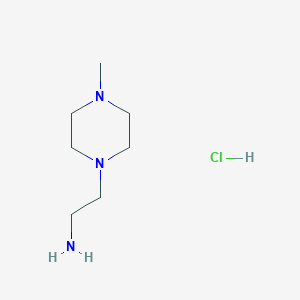 molecular formula C7H18ClN3 B2447572 1-(2-Aminoethyl)-4-methylpiperazine Hydrochloride CAS No. 401817-30-9; 646051-17-4