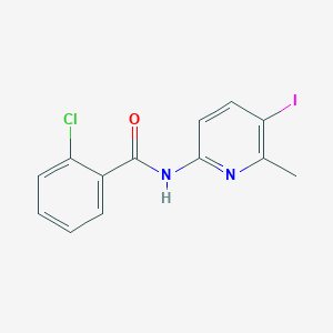 2-chloro-N-(5-iodo-6-methylpyridin-2-yl)benzamide