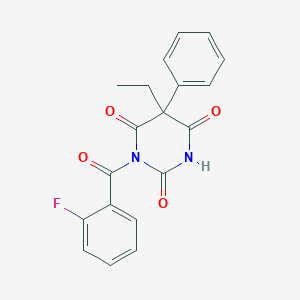 molecular formula C19H15FN2O4 B024476 Halonal CAS No. 106602-54-4