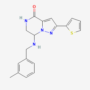 7-[(3-methylbenzyl)amino]-2-(2-thienyl)-6,7-dihydropyrazolo[1,5-a]pyrazin-4(5H)-one