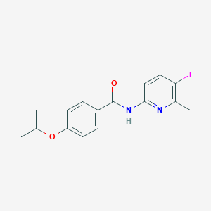 molecular formula C16H17IN2O2 B244761 N-(5-iodo-6-methyl-2-pyridinyl)-4-isopropoxybenzamide 