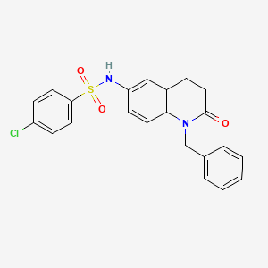 N-(1-benzyl-2-oxo-1,2,3,4-tetrahydroquinolin-6-yl)-4-chlorobenzenesulfonamide