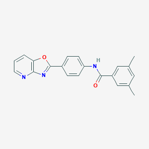 3,5-dimethyl-N-(4-[1,3]oxazolo[4,5-b]pyridin-2-ylphenyl)benzamide