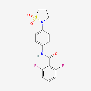 N-(4-(1,1-dioxidoisothiazolidin-2-yl)phenyl)-2,6-difluorobenzamide