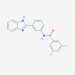 molecular formula C22H19N3O B244763 N-[3-(1H-benzimidazol-2-yl)phenyl]-3,5-dimethylbenzamide 