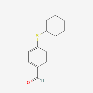 molecular formula C13H16OS B2447633 4-(Cyclohexylthio)benzaldehyde CAS No. 53606-38-5