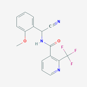 N-[cyano(2-methoxyphenyl)methyl]-2-(trifluoromethyl)pyridine-3-carboxamide
