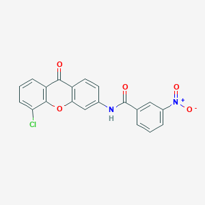 molecular formula C20H11ClN2O5 B2447636 N-(5-chloro-9-oxo-9H-xanthen-3-yl)-3-nitrobenzamide CAS No. 886149-64-0