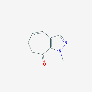 molecular formula C9H10N2O B2447648 1-甲基-6,7-二氢环庚[c]吡唑-8-酮 CAS No. 1962144-34-8