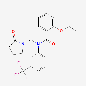 2-ethoxy-N-[(2-oxopyrrolidin-1-yl)methyl]-N-[3-(trifluoromethyl)phenyl]benzamide