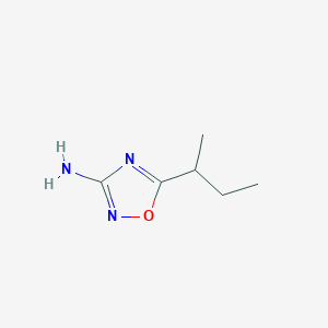 molecular formula C6H11N3O B2447657 5-丁-2-基-1,2,4-恶二唑-3-胺 CAS No. 1340524-25-5