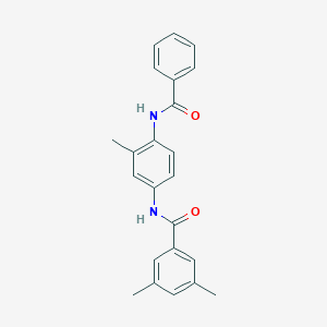 molecular formula C23H22N2O2 B244767 N-[4-(benzoylamino)-3-methylphenyl]-3,5-dimethylbenzamide 