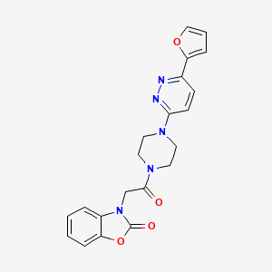 3-(2-(4-(6-(furan-2-yl)pyridazin-3-yl)piperazin-1-yl)-2-oxoethyl)benzo[d]oxazol-2(3H)-one