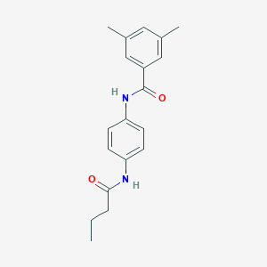 molecular formula C19H22N2O2 B244768 N-[4-(butanoylamino)phenyl]-3,5-dimethylbenzamide 