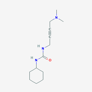 molecular formula C13H23N3O B2447681 1-Cyclohexyl-3-(4-(dimethylamino)but-2-yn-1-yl)urea CAS No. 1421584-59-9