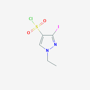 1-Ethyl-3-iodo-1H-pyrazole-4-sulfonyl chloride