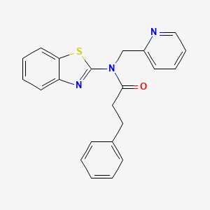 N-(benzo[d]thiazol-2-yl)-3-phenyl-N-(pyridin-2-ylmethyl)propanamide