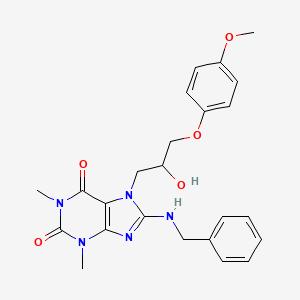 8-(benzylamino)-7-(2-hydroxy-3-(4-methoxyphenoxy)propyl)-1,3-dimethyl-1H-purine-2,6(3H,7H)-dione