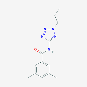 molecular formula C13H17N5O B244770 3,5-dimethyl-N-(2-propyltetrazol-5-yl)benzamide CAS No. 678560-01-5