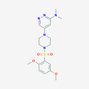 5-(4-((2,5-dimethoxyphenyl)sulfonyl)piperazin-1-yl)-N,N-dimethylpyridazin-3-amine