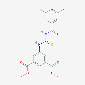 molecular formula C20H20N2O5S B244772 Dimethyl 5-({[(3,5-dimethylbenzoyl)amino]carbothioyl}amino)isophthalate 
