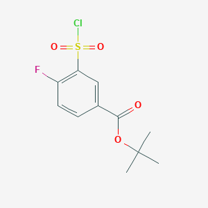 Tert-butyl 3-(chlorosulfonyl)-4-fluorobenzoate