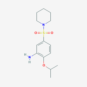 5-(Piperidine-1-sulfonyl)-2-(propan-2-yloxy)aniline