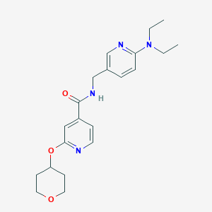 N-((6-(diethylamino)pyridin-3-yl)methyl)-2-((tetrahydro-2H-pyran-4-yl)oxy)isonicotinamide