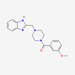 (4-((1H-benzo[d]imidazol-2-yl)methyl)piperazin-1-yl)(3-methoxyphenyl)methanone