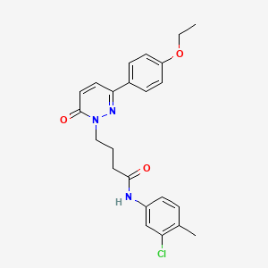 molecular formula C23H24ClN3O3 B2447770 N-(3-氯-4-甲基苯基)-4-(3-(4-乙氧基苯基)-6-氧代吡哒嗪-1(6H)-基)丁酰胺 CAS No. 946322-10-7