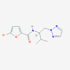 molecular formula C12H15BrN4O2 B2447774 5-bromo-N-(3-methyl-1-(2H-1,2,3-triazol-2-yl)butan-2-yl)furan-2-carboxamide CAS No. 2034267-37-1