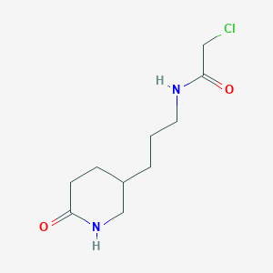 2-Chloro-N-[3-(6-oxopiperidin-3-yl)propyl]acetamide