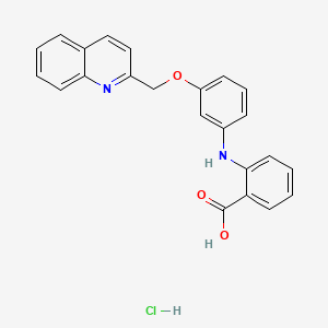 molecular formula C23H19ClN2O3 B2447785 SR 2640 Hydrochloride CAS No. 105350-26-3; 146662-42-2
