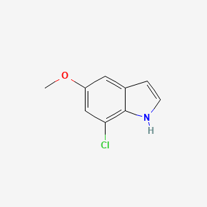 molecular formula C9H8ClNO B2447798 1H-Indole, 7-chloro-5-methoxy- CAS No. 1203844-30-7