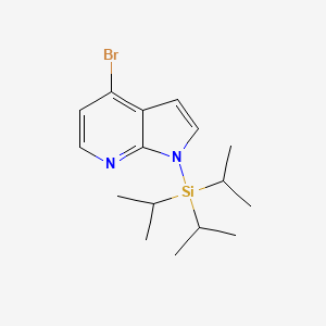 molecular formula C16H25BrN2Si B2447805 4-Bromo-1-(triisopropylsilyl)-7-azaindole CAS No. 640735-24-6; 934388-23-5