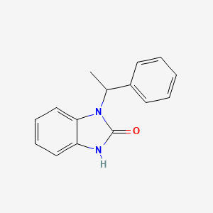 molecular formula C15H14N2O B2447807 3-(1-phenylethyl)-1H-benzimidazol-2-one CAS No. 537702-32-2