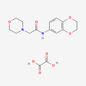 molecular formula C16H20N2O8 B2447811 N-(2,3-二氢-1,4-苯并二氧杂环-6-基)-2-(吗啉-4-基)乙酰胺；草酸 CAS No. 353793-01-8