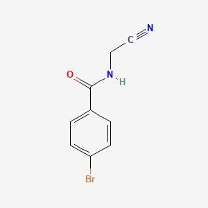 molecular formula C9H7BrN2O B2447814 4-bromo-N-(cyanomethyl)benzamide CAS No. 99208-44-3