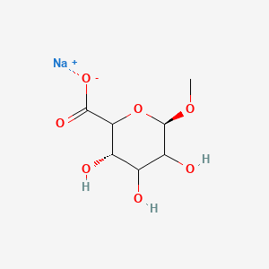 molecular formula C7H11NaO7 B2447819 Methyl alpha-L-Idopyranosiduronic Acid Sodium Salt CAS No. 134355-31-0; 58189-74-5
