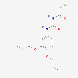 molecular formula C15H21ClN2O4 B2447826 3-(2-氯乙酰基)-1-(3,4-二丙氧基苯基)脲 CAS No. 885460-68-4