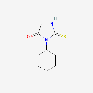 molecular formula C9H14N2OS B2447827 3-Cyclohexyl-2-thioxoimidazolidin-4-one CAS No. 81750-69-8