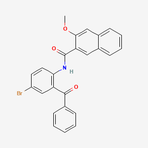 molecular formula C25H18BrNO3 B2447835 N-(2-benzoyl-4-bromophenyl)-3-methoxynaphthalene-2-carboxamide CAS No. 313262-27-0