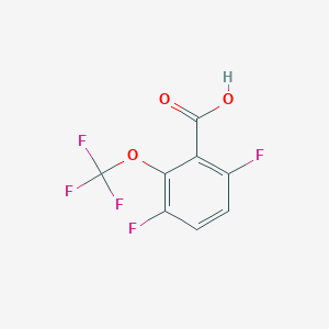 molecular formula C8H3F5O3 B2447855 3,6-二氟-2-(三氟甲氧基)苯甲酸 CAS No. 2244085-97-8