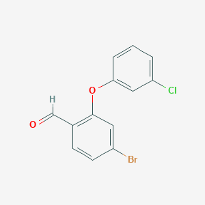 4-Bromo-2-(3-chlorophenoxy)benzaldehyde