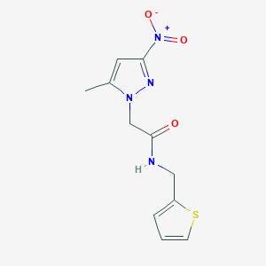2-(5-Methyl-3-nitro-pyrazol-1-yl)-N-thiophen-2-ylmethyl-acetamide